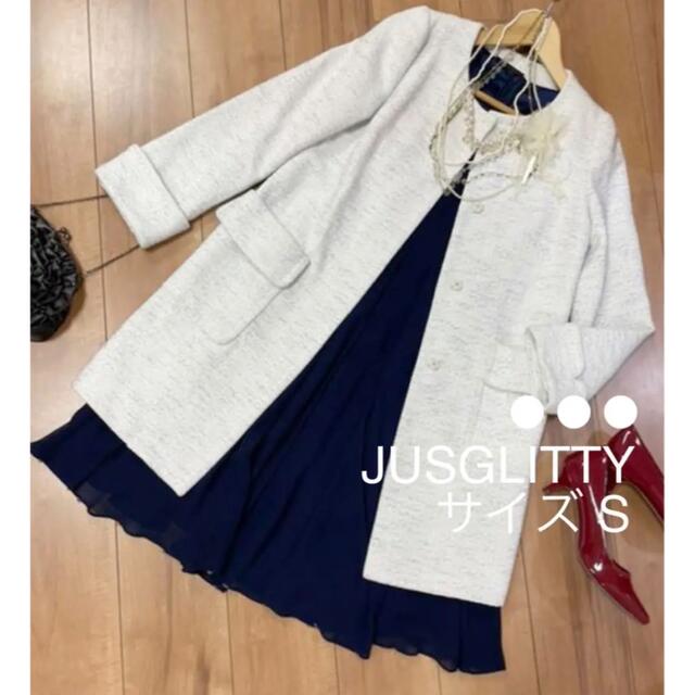 JUSGLITTY ツイードコート ワンピース セレモニースーツ 入学式 卒業式