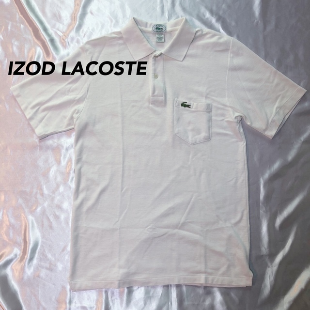 【USA製】IZOD LACOSTE ポロシャツ ホワイト