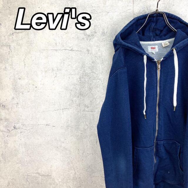 Levi's(リーバイス)の希少 90s リーバイス フルジップパーカー タグロゴ デニム メンズのトップス(パーカー)の商品写真