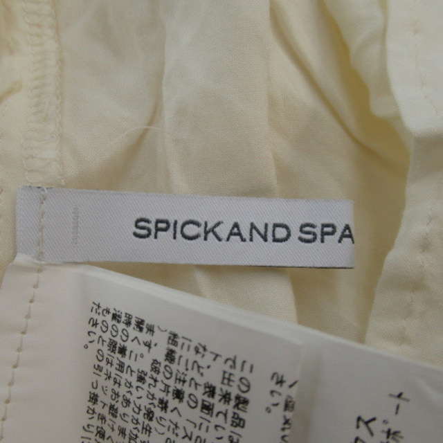 Spick & Span(スピックアンドスパン)のスピック&スパン シャツ ブラウス 長袖 スリットネック 透け感 レース 無地 レディースのトップス(シャツ/ブラウス(長袖/七分))の商品写真