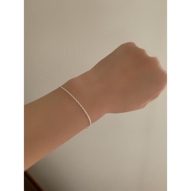 UNITED ARROWS(ユナイテッドアローズ)のsilver925 ロープチェーンブレスレット　シルバーブレスレット　 レディースのアクセサリー(ブレスレット/バングル)の商品写真