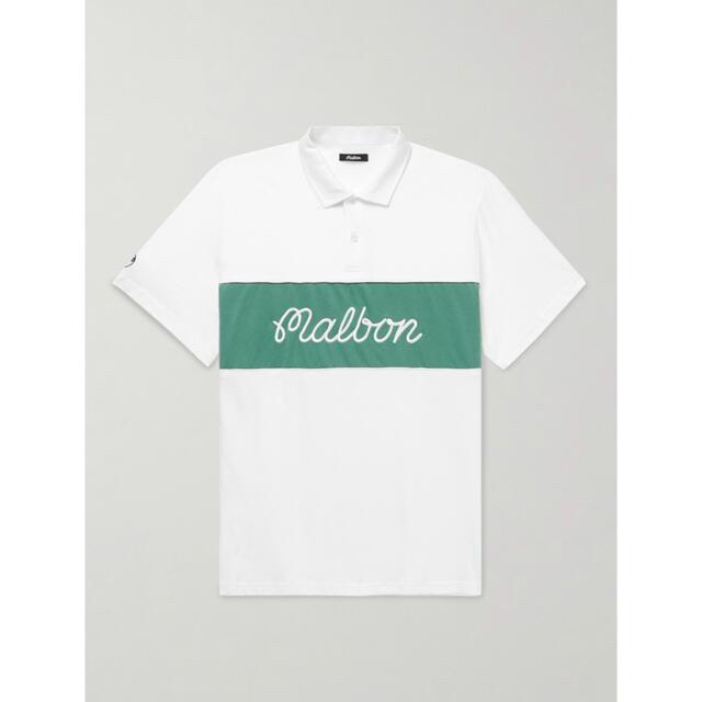 Malbon Golf マルボン ゴルフ ロゴ ポロシャツ-