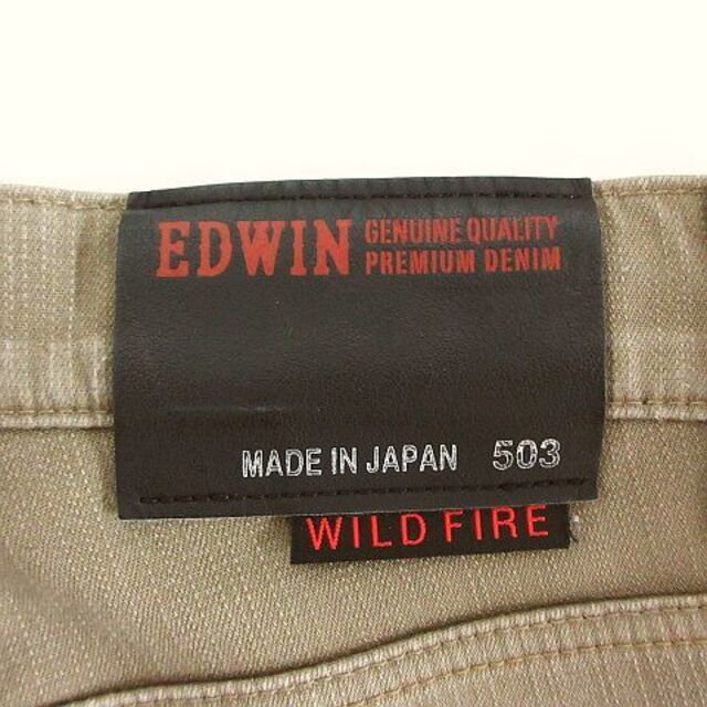 EDWIN(エドウィン)のエドウィン 503 503WF パンツ ストレート 防風 29 ベージュ メンズのパンツ(スラックス)の商品写真