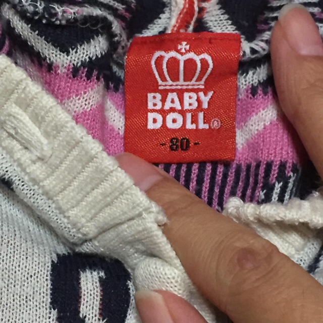 BABYDOLL(ベビードール)のBABYDOLL 2点セット 80 キッズ/ベビー/マタニティのベビー服(~85cm)(ニット/セーター)の商品写真