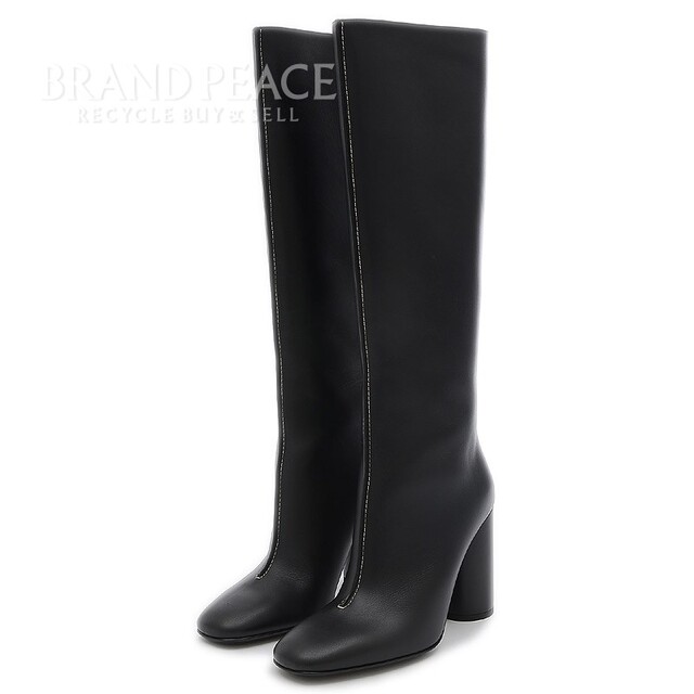 限定価格セール! Hermes - #3 ブラック レザー ロングブーツ Dressage