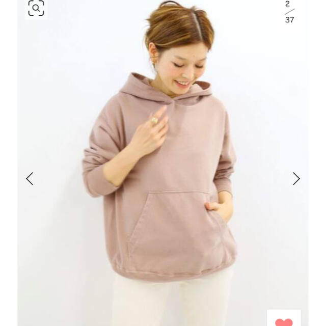 DEUXIEME CLASSE(ドゥーズィエムクラス)のドゥーズィエムクラス   Treasure hoody パーカー　スエット レディースのトップス(パーカー)の商品写真