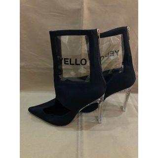 YELLO SHORT BOOTS クリアブーツ クリアヒール