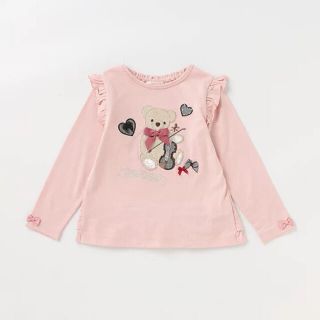 メゾピアノ(mezzo piano)の♡専用♡メゾピアノ クマアップリケ Tシャツ 110(Tシャツ/カットソー)