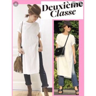 ドゥーズィエムクラス(DEUXIEME CLASSE)のお値下げ　Deuxieme-Classe サイドスリットTシャツ(Tシャツ(半袖/袖なし))