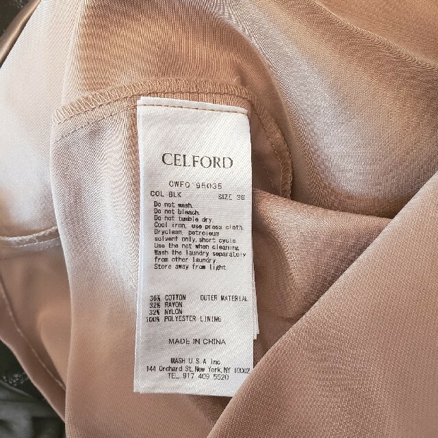 CELFORD(セルフォード)の【はる様専用】CELFORD  セルフォード コードレースワンピース　36 レディースのワンピース(ひざ丈ワンピース)の商品写真