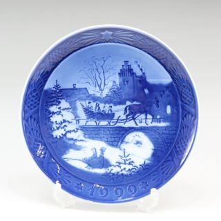 ロイヤルコペンハーゲン(ROYAL COPENHAGEN)の【Royal Copenhagen】ロイヤルコペンハーゲン 1999年イヤープレート The Sleigh Ride ポーセリン _ オブジェ(彫刻/オブジェ)