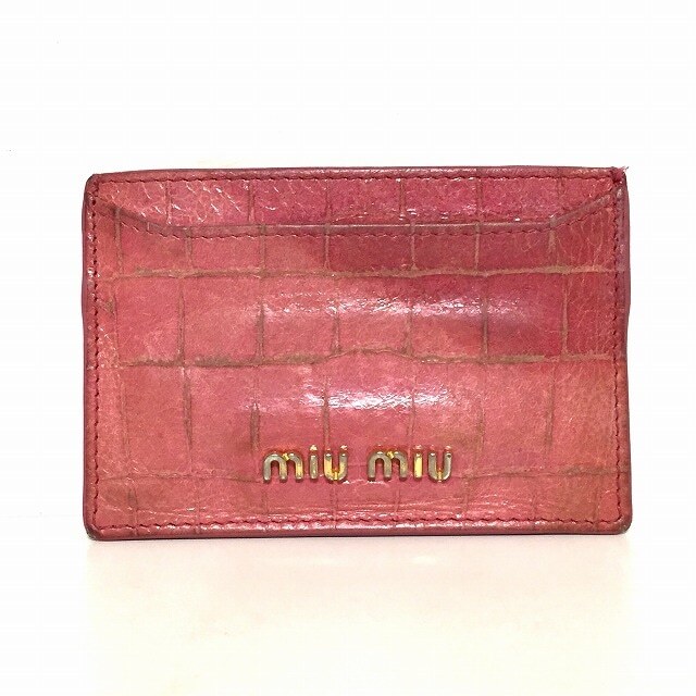 miumiu ミュウミュウ 定期入れ パスケース 最終値下げ 交換無料!