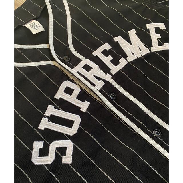 Supreme Baseball Jerseyベースボールシャツ ストライプ