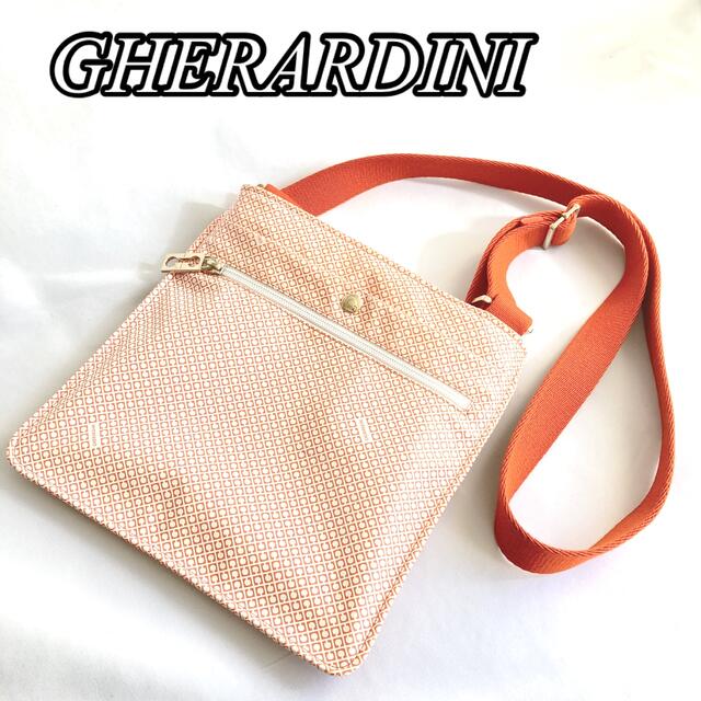 GHERARDINI/ゲラルディーニ ソフティ ショルダーバッグ 薄型 美品 ...