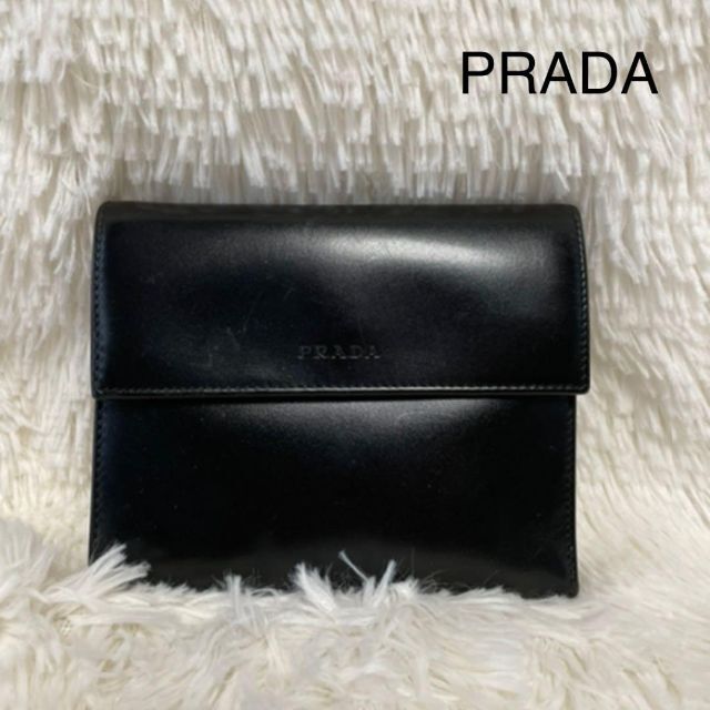 PRADA プラダ　レザー　ブラック　黒