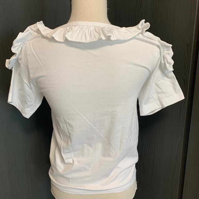 Chloe(クロエ)のクロエ　コットン　フリルデザイン　Tシャツ レディースのトップス(Tシャツ(半袖/袖なし))の商品写真