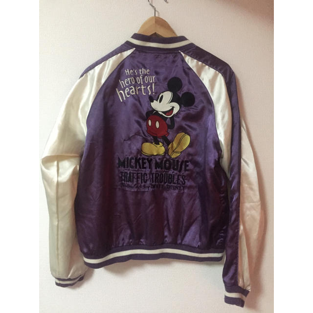 Disney(ディズニー)のディズニー スカジャン 紫色 レア レディースのジャケット/アウター(スカジャン)の商品写真