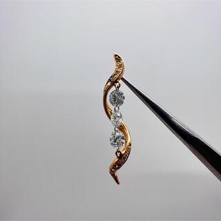 ✾トータル0.75ctダイヤ3石チャーム✾ K18PGの通販 by JewelryBox ...