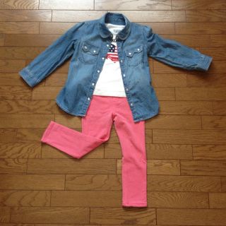 babyGap / サーモンピンクパンツ(カジュアルパンツ)