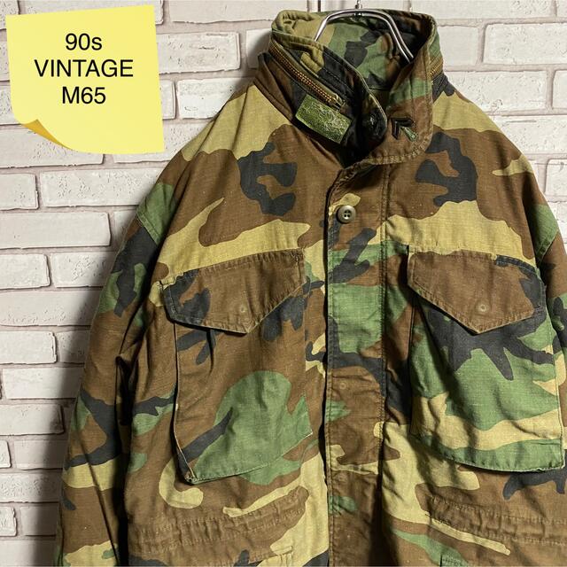 90s ヴィンテージ M65 モッズコート ミリタリー カモフラ