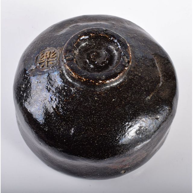 茶道具 長入作 黒楽茶碗 十二代楽吉左衛門弘入極め箱二重箱 F 茶道具 長入作 黒楽茶碗 十二代楽吉左衛門弘入極め箱二重箱 F