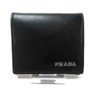 プラダ(PRADA)のプラダ コインケース - 2MM935 黒 レザー(コインケース)