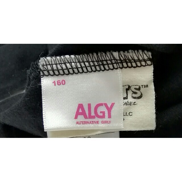 ALGY(アルジー)のALGY アルジー 長袖Tシャツ 黒 スヌーピー【160cm】 キッズ/ベビー/マタニティのキッズ服女の子用(90cm~)(Tシャツ/カットソー)の商品写真