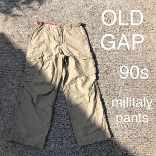 90s oldgap オールドギャップ　ベージュ　カーゴパンツ　ミリタリー 古着