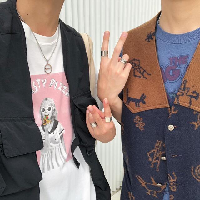 HARE(ハレ)の【超希少】kutir クティール　Tシャツ　オーバーサイズ　プリント　ピザ メンズのトップス(Tシャツ/カットソー(半袖/袖なし))の商品写真