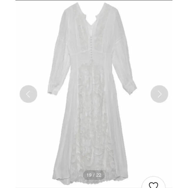 Ameri VINTAGE(アメリヴィンテージ)のAMERI❤️MEDI EMBROIDERY TULLE LACE DRESS レディースのワンピース(ロングワンピース/マキシワンピース)の商品写真