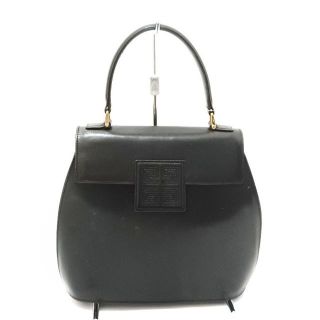 ジバンシィ(GIVENCHY)のジバンシー ハンドバッグ美品  - 黒 レザー(ハンドバッグ)