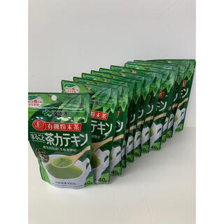 伊藤園 有機粉末茶 まるごと茶カテキン(40g)×12袋(茶)
