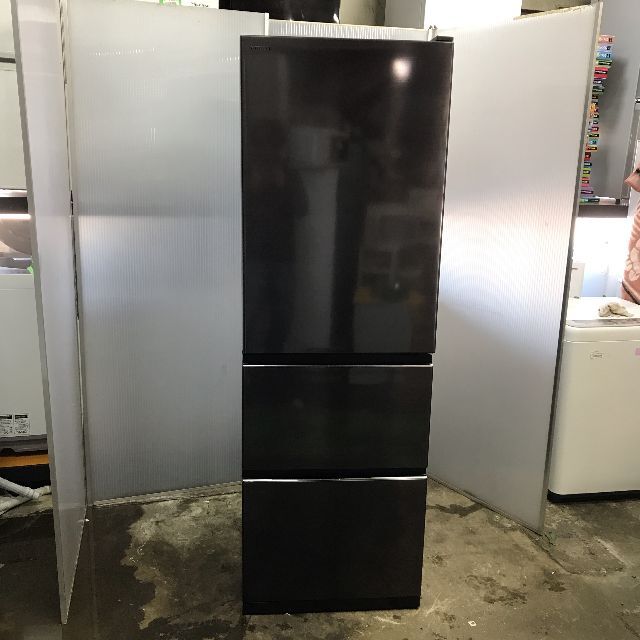 代引き人気  美品HITACHI 日立 R-V38KV 冷蔵庫 2019年製 3ドア 375L 冷蔵庫