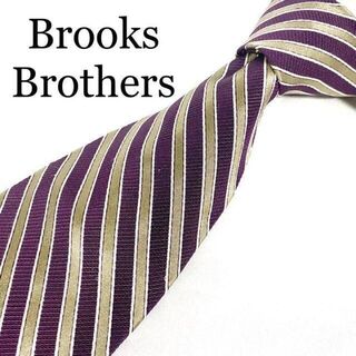 ブルックスブラザース(Brooks Brothers)のネクタイ　ブルックスブラザーズ　バイカラー　レジメンタル　ストライプ　USA製(ネクタイ)