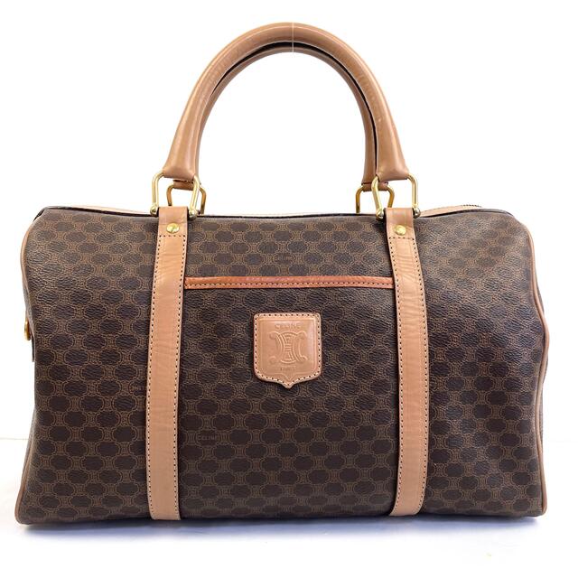 美品 CELINE セリーヌ ミニボストンバッグ マカダム オールドセリーヌ 美品 CELINE セリーヌ ミニボストンバッグ マカダム オールドセリーヌ