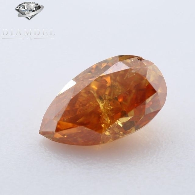 オリンジダイヤモンドルース/ F.D.Y.ORANGE/ 0.184 ct.0184ctカラー