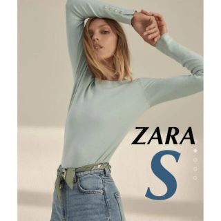 ザラ(ZARA)のZARA ベーシックニットセーター パステルグリーン(ニット/セーター)