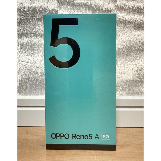 OPPO(オッポ)のOPPO Reno5 A  アイスブルー　 新品 スマホ/家電/カメラのスマートフォン/携帯電話(スマートフォン本体)の商品写真