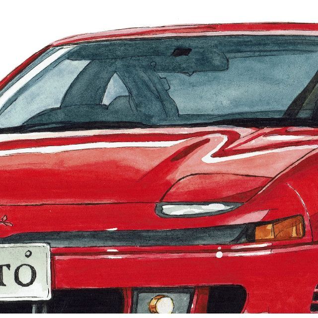 NC-1307三菱GTO限定版画直筆サイン額装作家平右ヱ門