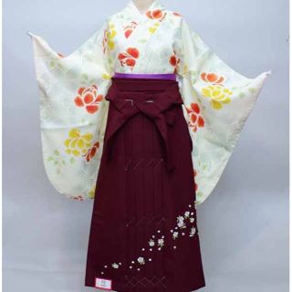 袴フルセット ジュニア用へ直し 135～150cm 袴変更可能 NO36864(和服/着物)