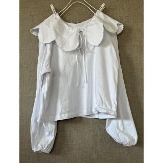 ザラ(ZARA)の広衿ブラウスシャツ　norii様専用です。(Tシャツ(長袖/七分))