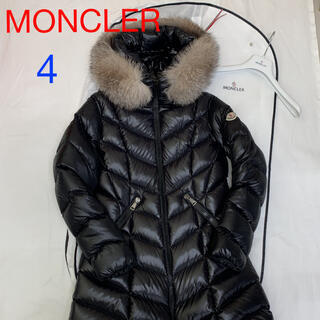 モンクレール(MONCLER)のモンクレール ダウン コート フルマラス ブルーフォックスファー 付 サイズ 4(ダウンコート)