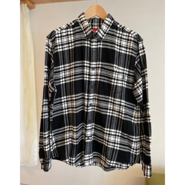 Mサイズ：Supreme Tartan Flannel Shirt Blackのサムネイル