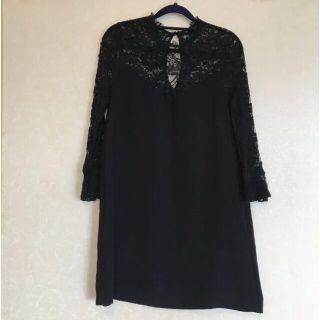 ザラ(ZARA)の【期間限定値下げ】ZARA BASIC　ワンピース　レース　ドレス(ミニワンピース)