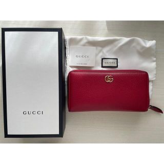 グッチ(GUCCI)のブランド様専用 GUCCI 長財布 GGマーモントレザーレッド ウィメンズ(財布)