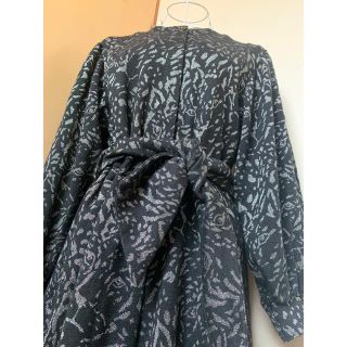 used 黒×シルバー♡レトロワンピース vintageワンピース(ロングワンピース/マキシワンピース)