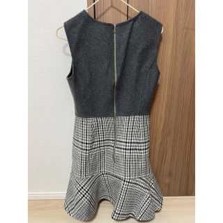 eimy istoire - sheller シェリエ バックZIPウールフリルワンピース