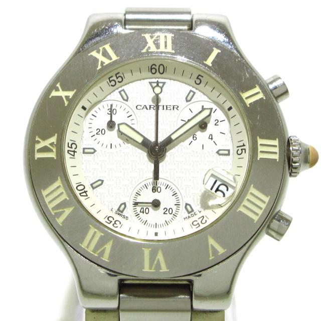 カルティエ 腕時計 マスト21クロノスカフLM - zimazw.org