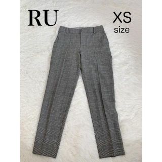 アールユー(RU)のRU クロップドパンツ XS チェック柄 (クロップドパンツ)