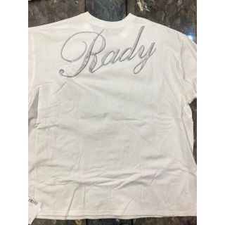 レディー(Rady)のRady ロンT ロゴ バックログ シルバー ホワイト(Tシャツ/カットソー(七分/長袖))